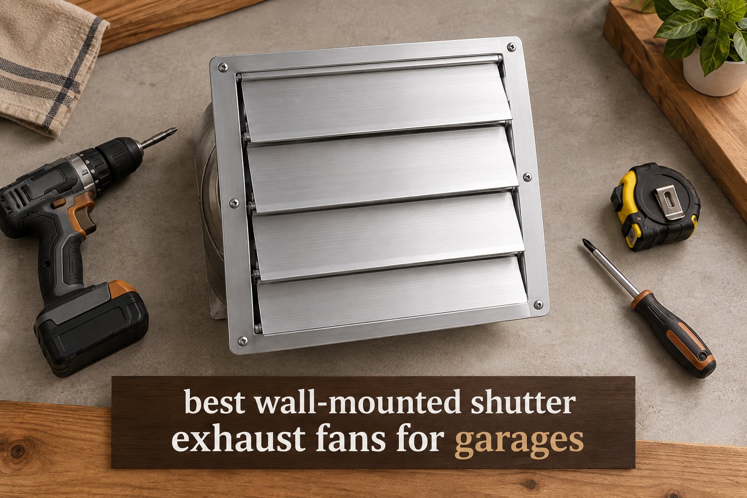best wall-mounted shutter exhaust fans for garages