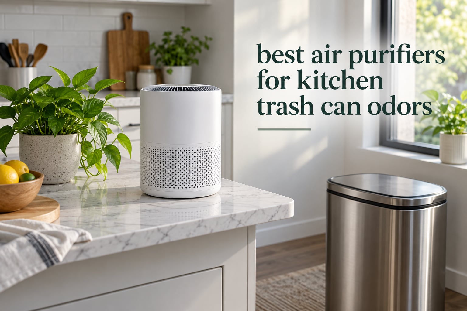 best air purifiers for kitchen trash can odors