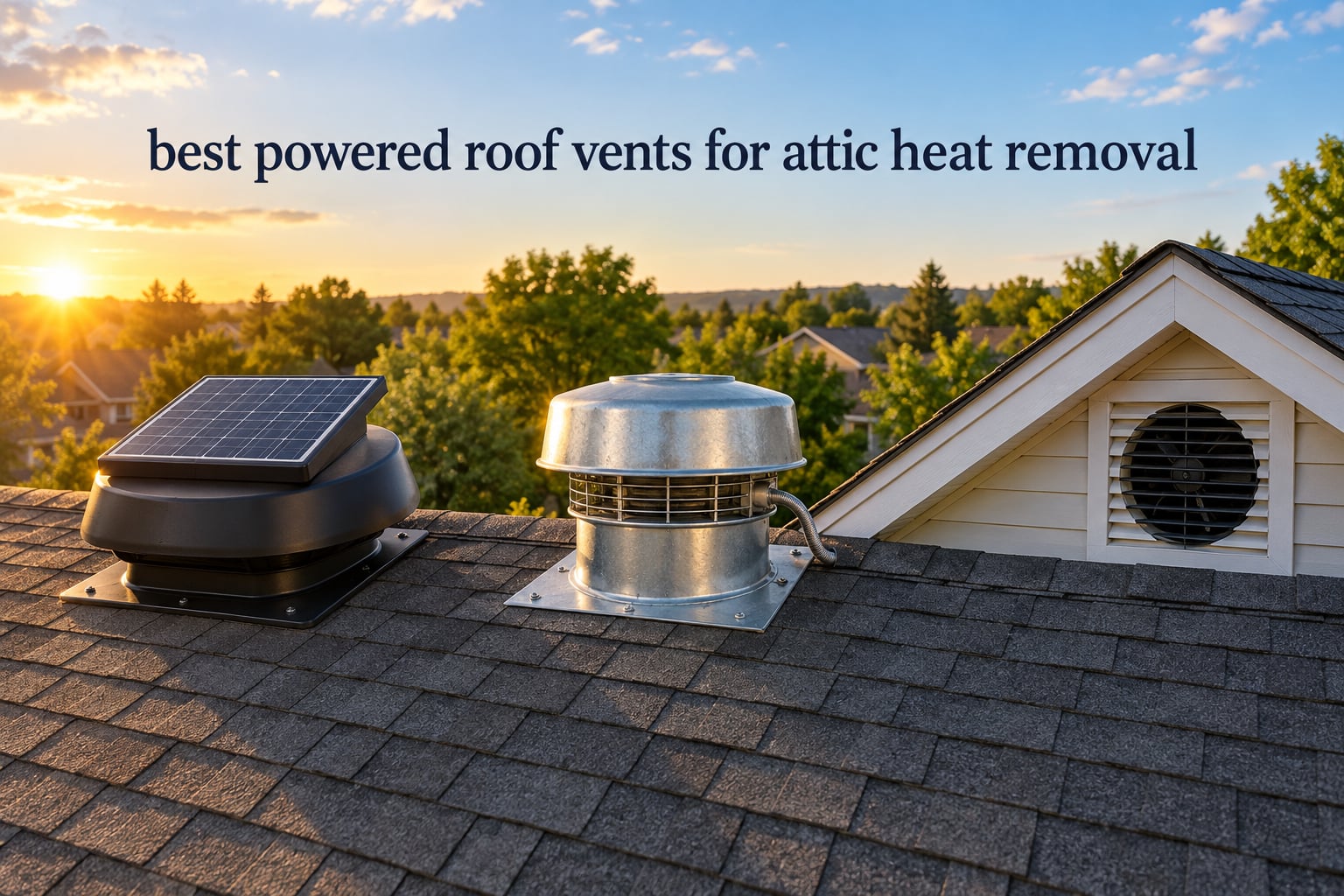 best powered roof vents for attic heat removal