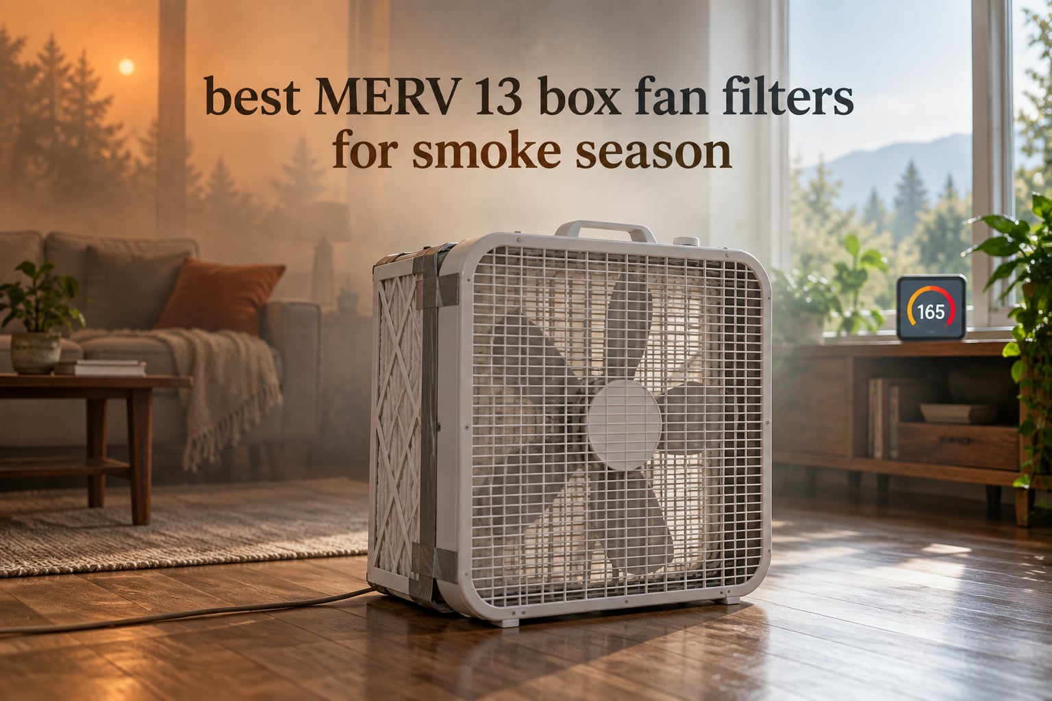 best MERV 13 box fan filters for smoke season