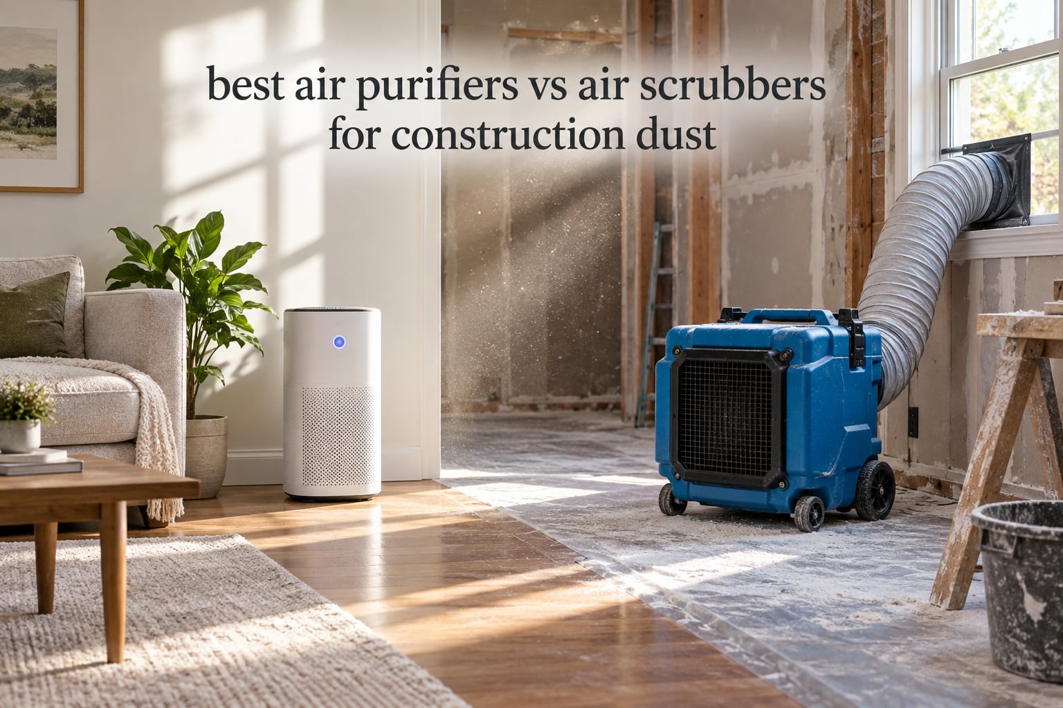 best air purifiers vs air scrubbers for construction dust