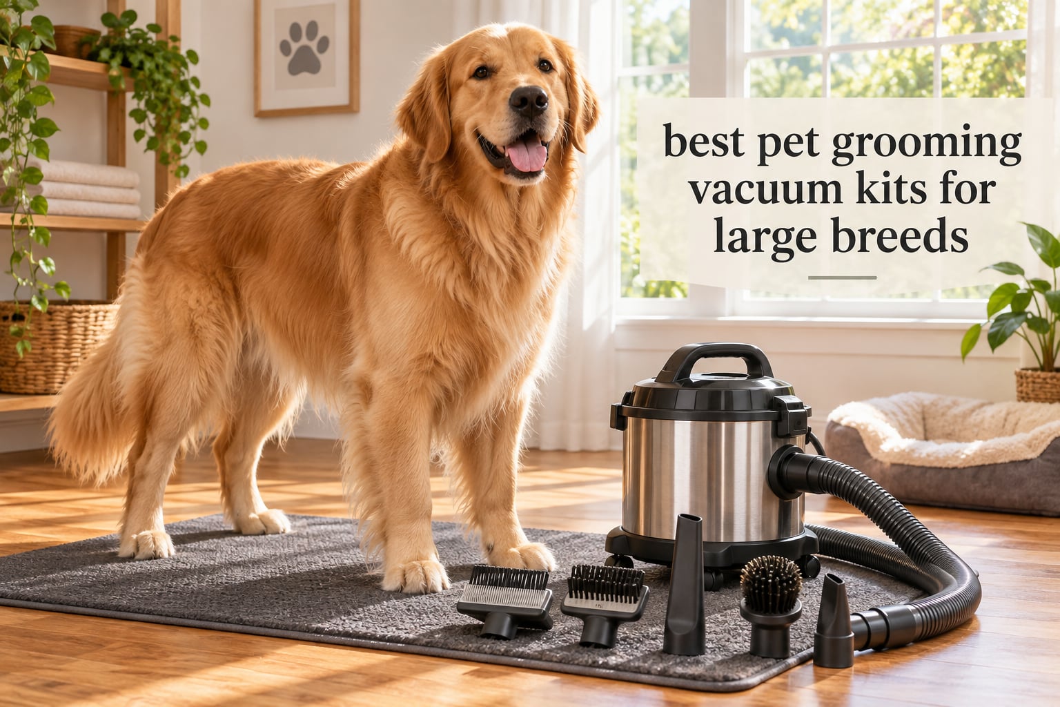best pet grooming vacuum kits for large breeds