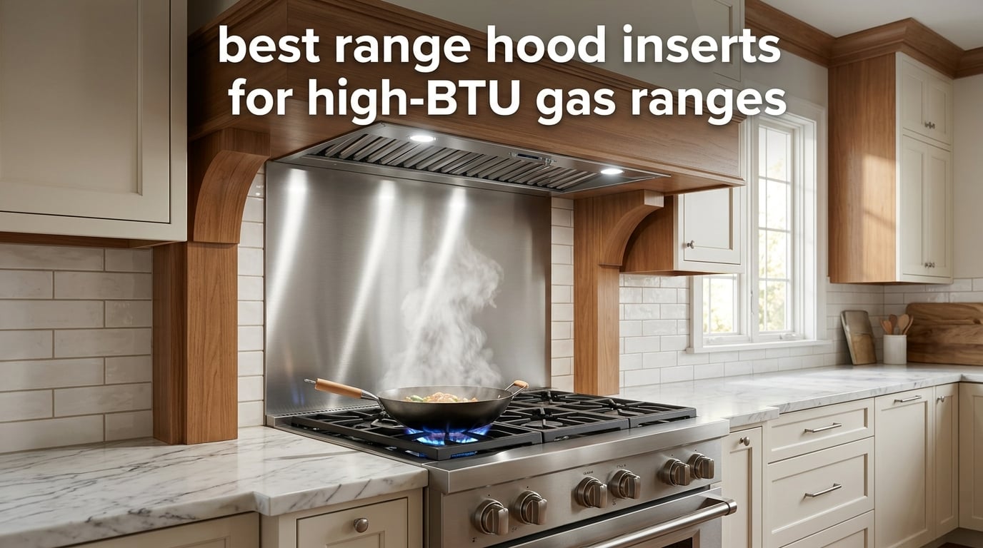 best range hood inserts for high-BTU gas ranges