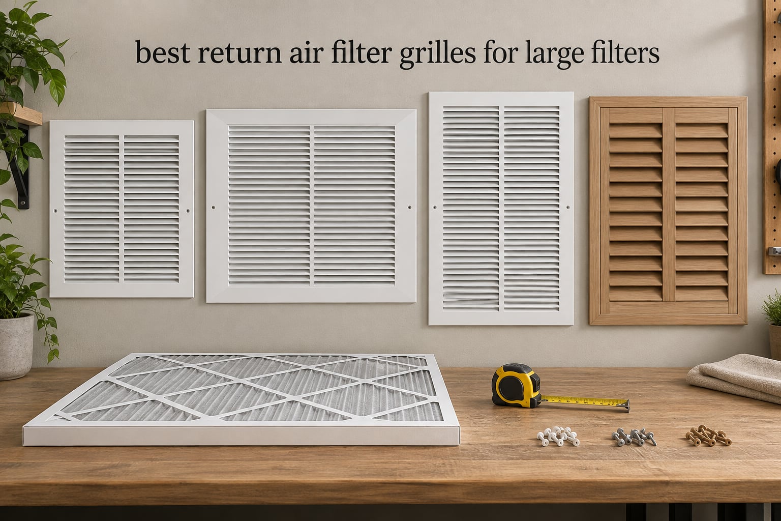 best return air filter grilles for large filters