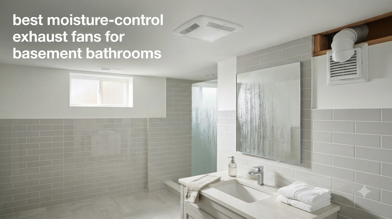 best moisture-control exhaust fans for basement bathrooms