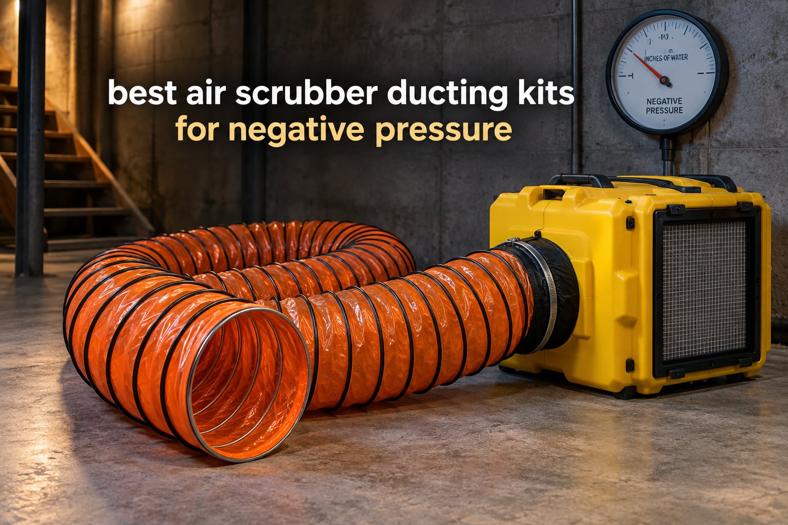 best air scrubber ducting kits for negative pressure