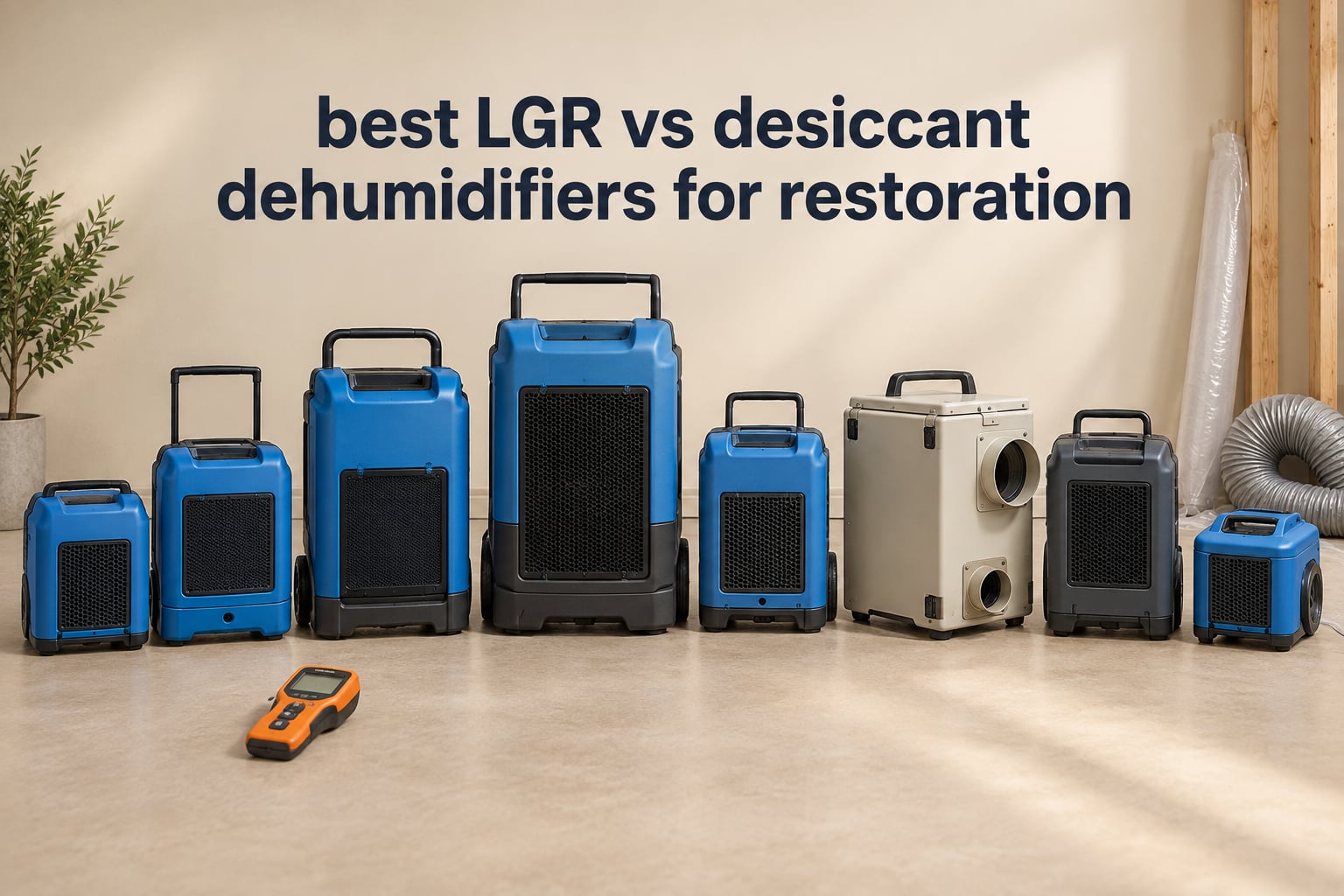 best LGR vs desiccant dehumidifiers for restoration