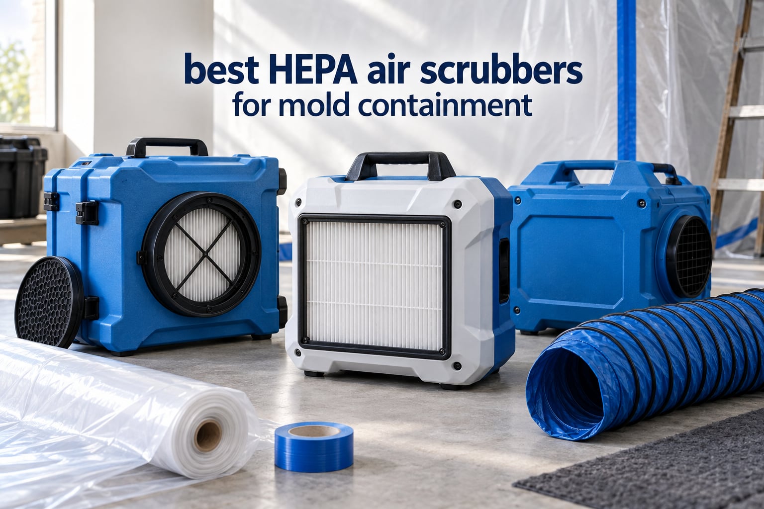 best HEPA air scrubbers for mold containment
