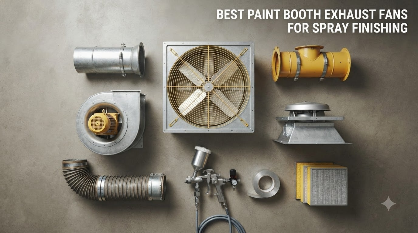 best paint booth exhaust fans for spray finishing