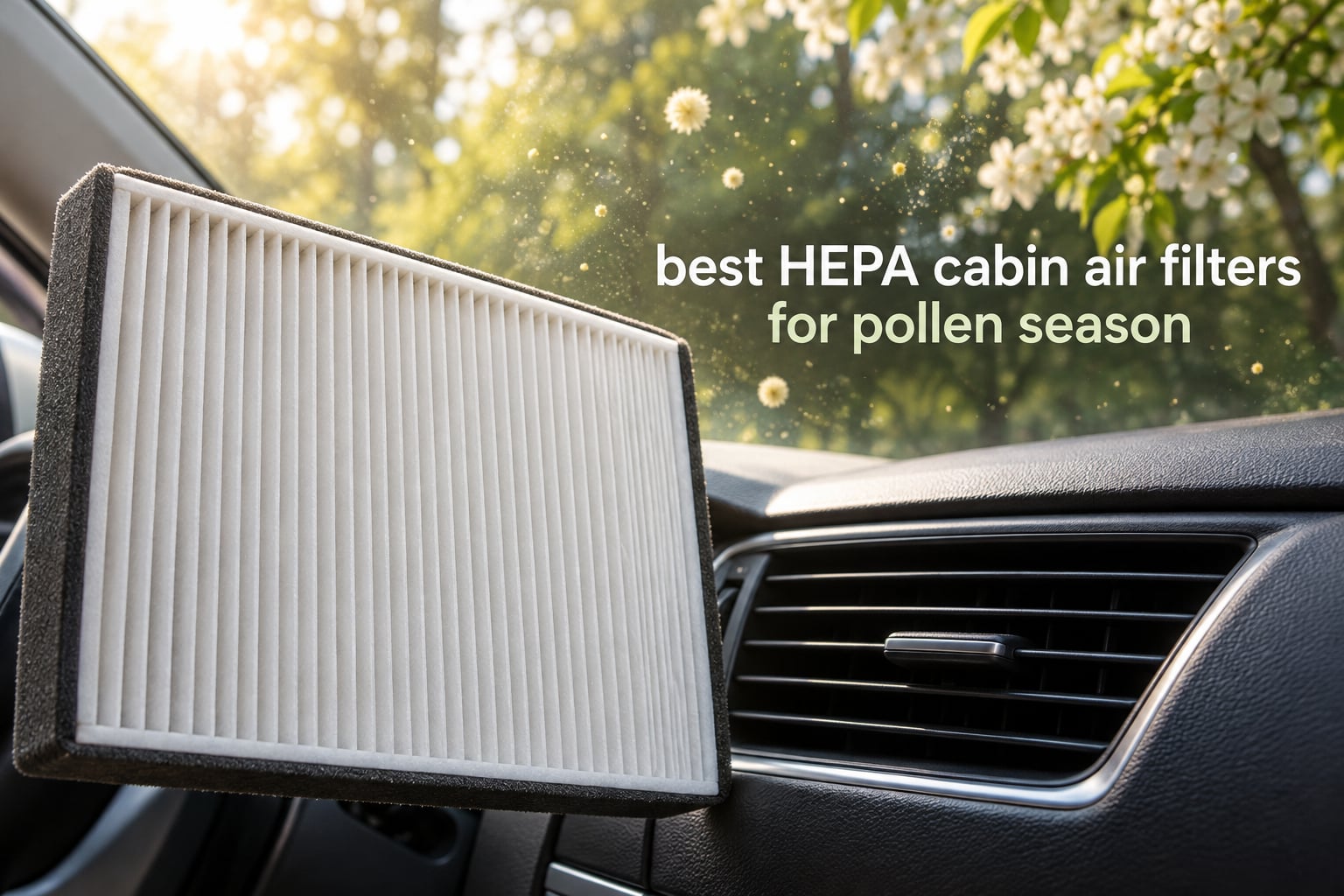 best HEPA cabin air filters for pollen season
