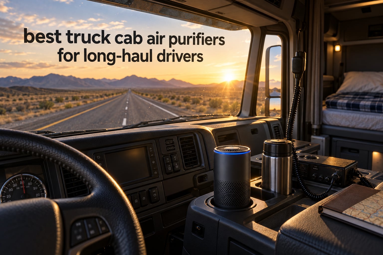 best truck cab air purifiers for long-haul drivers