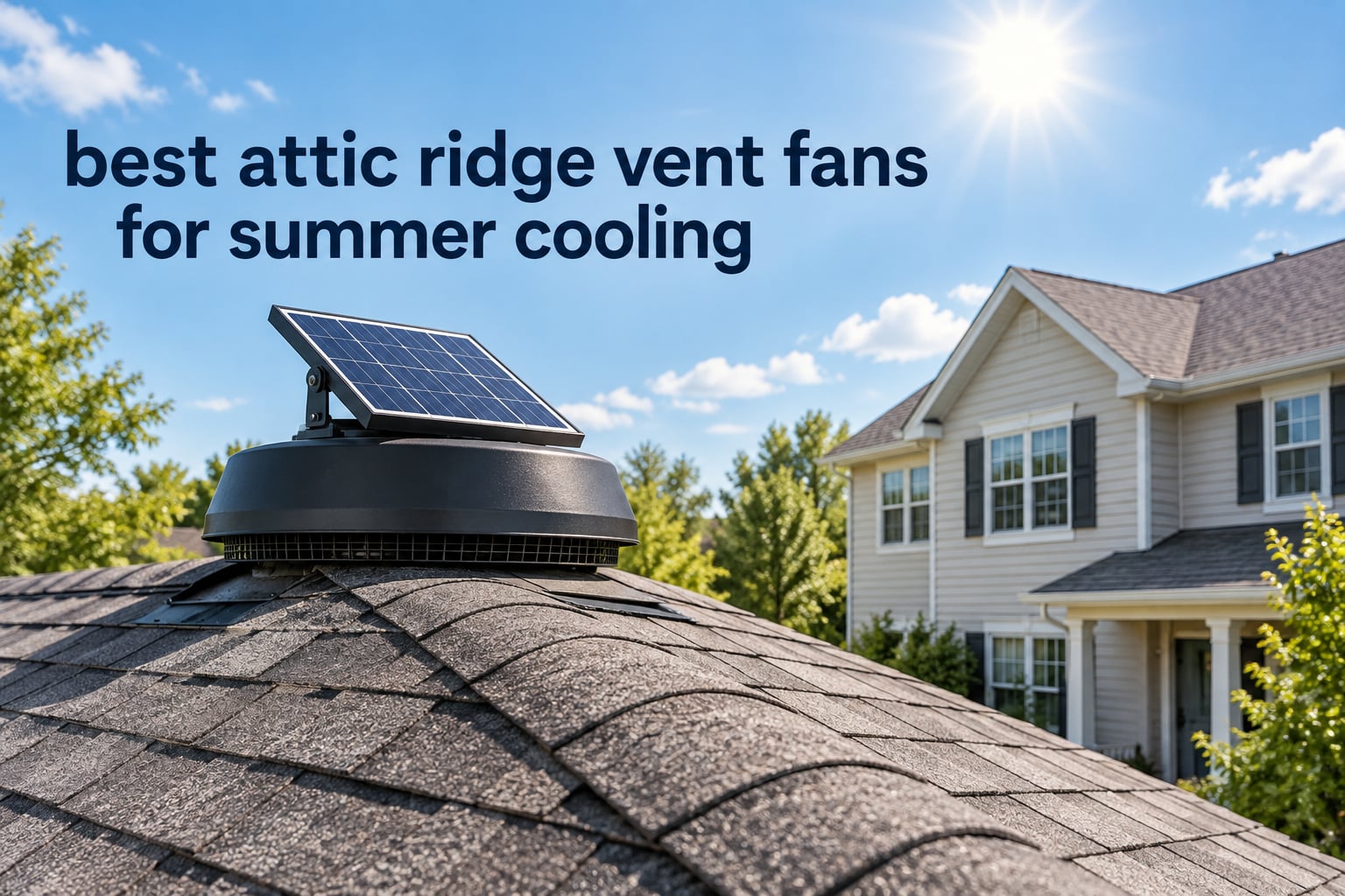 best attic ridge vent fans for summer cooling