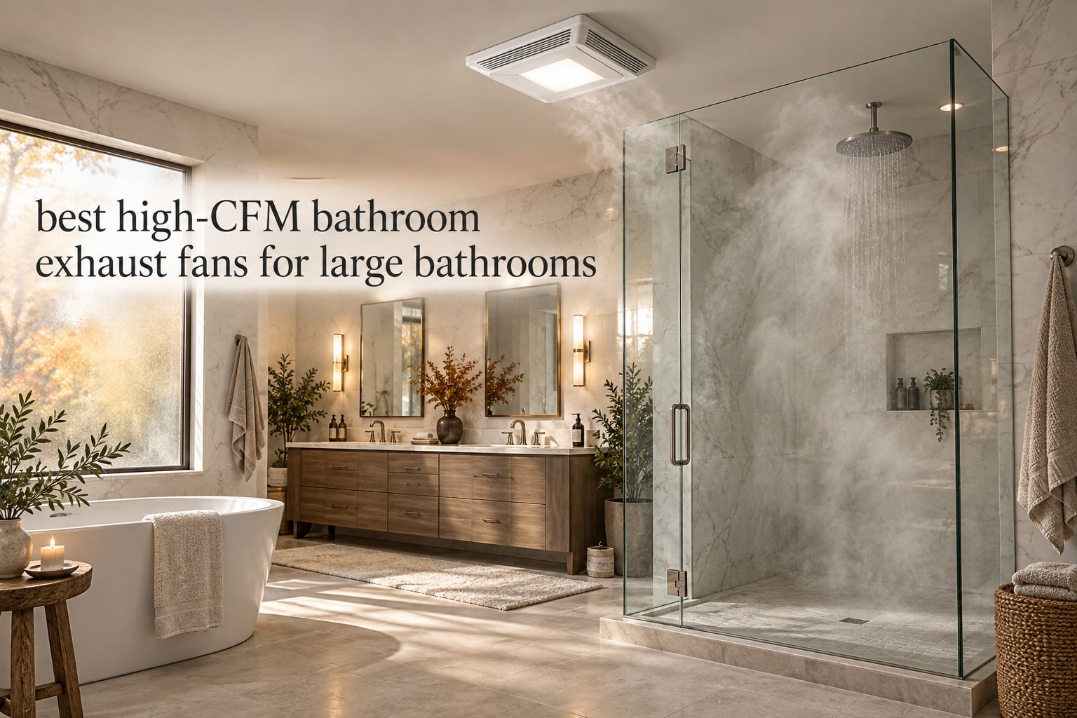 best high-CFM bathroom exhaust fans for large bathrooms