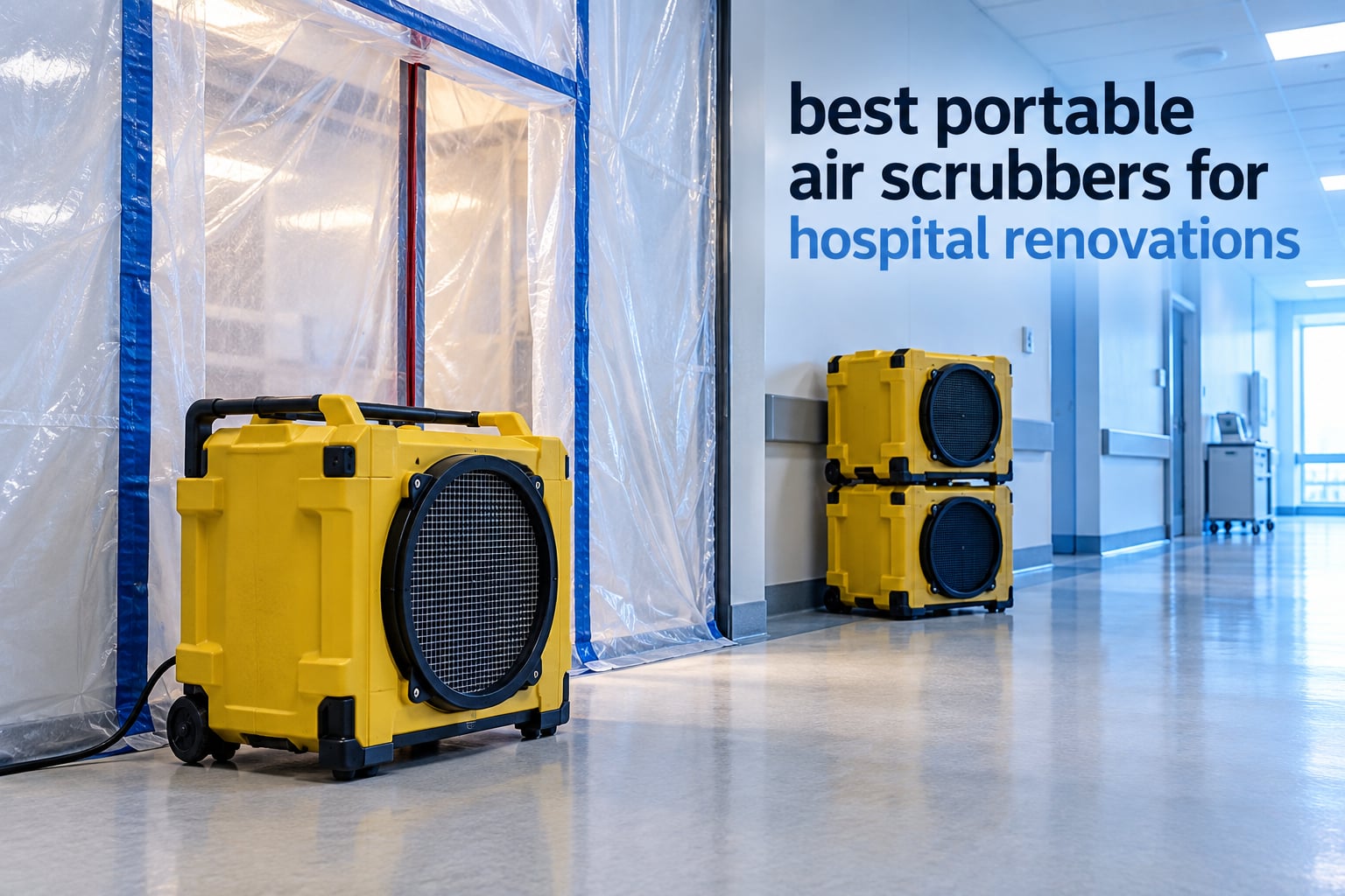 best portable air scrubbers for hospital renovations