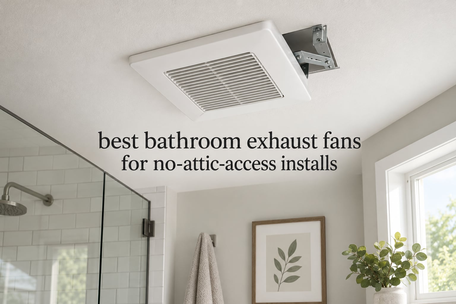 best bathroom exhaust fans for no-attic-access installs