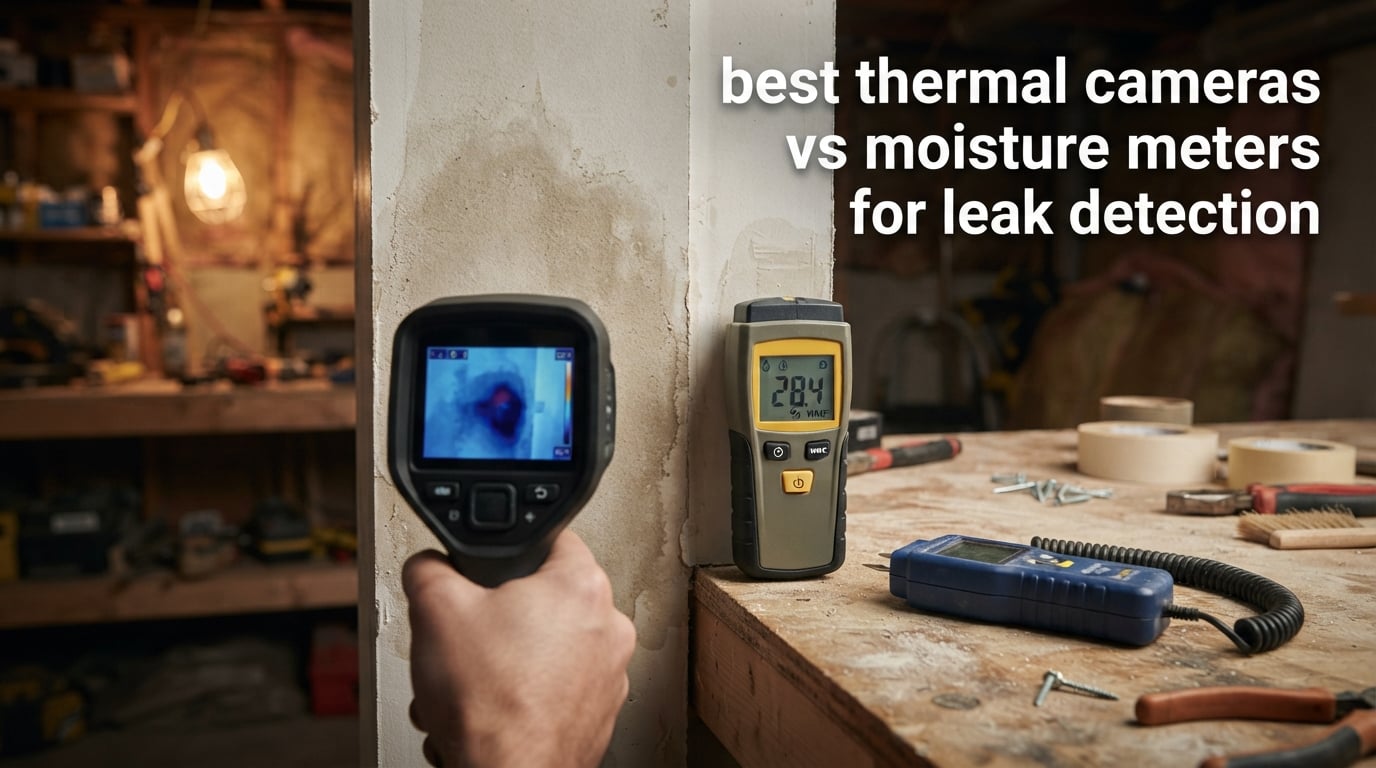 best thermal cameras vs moisture meters for leak detection