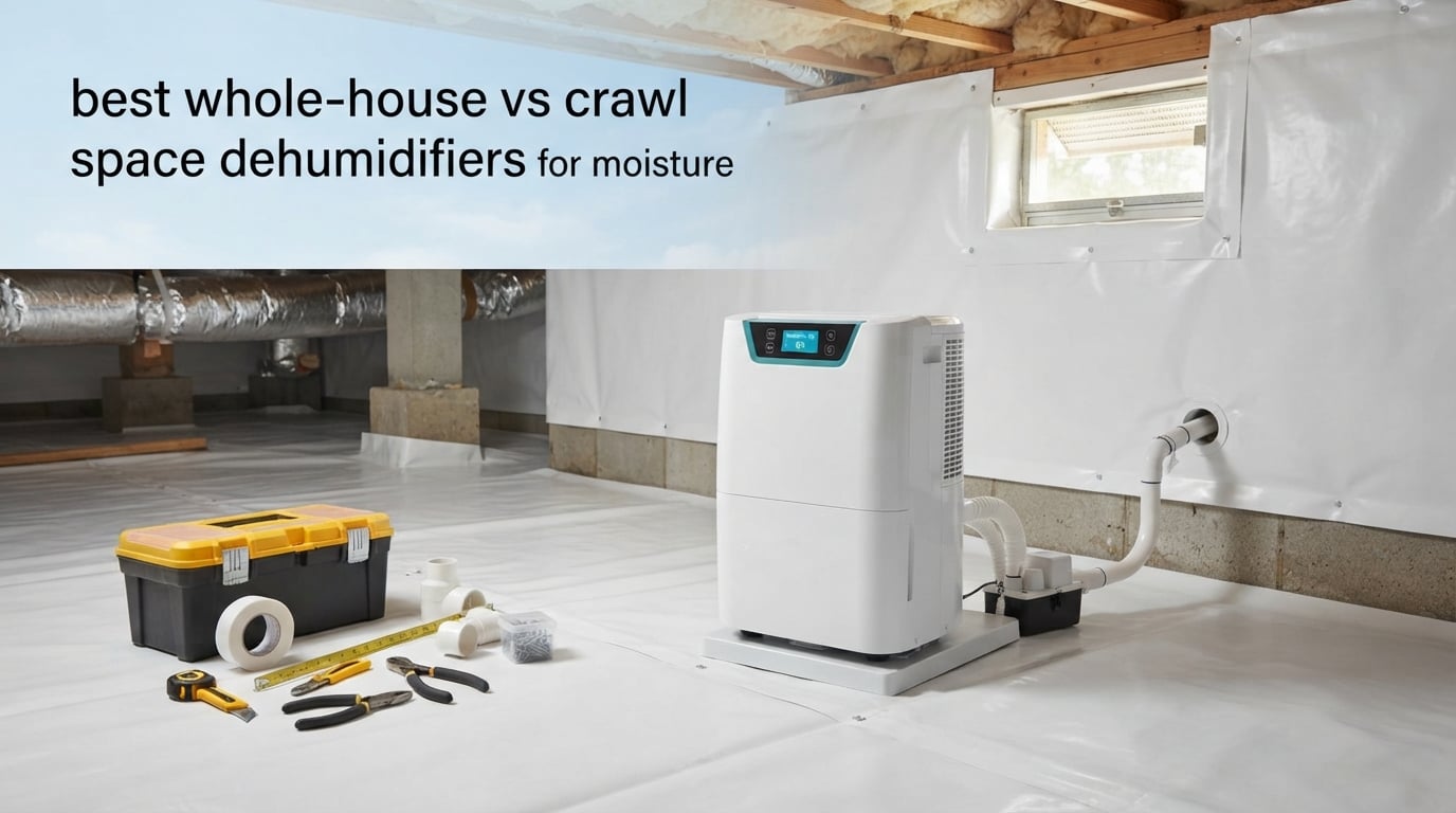 best whole-house vs crawl space dehumidifiers for moisture