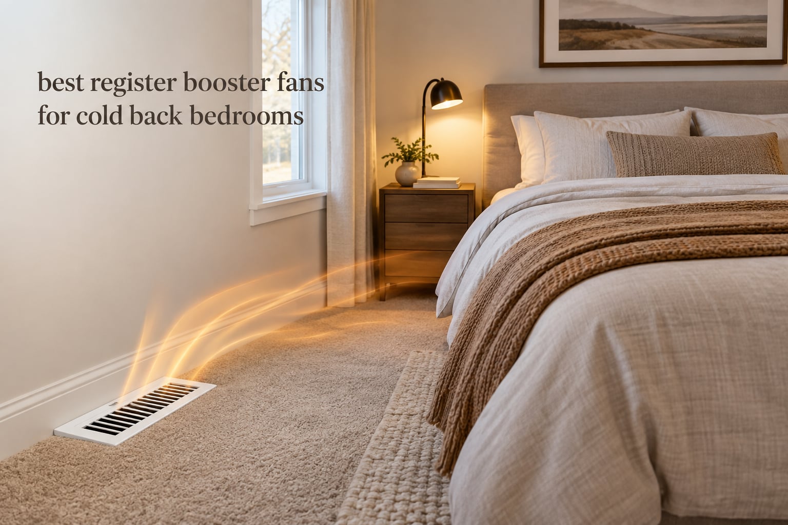 best register booster fans for cold back bedrooms