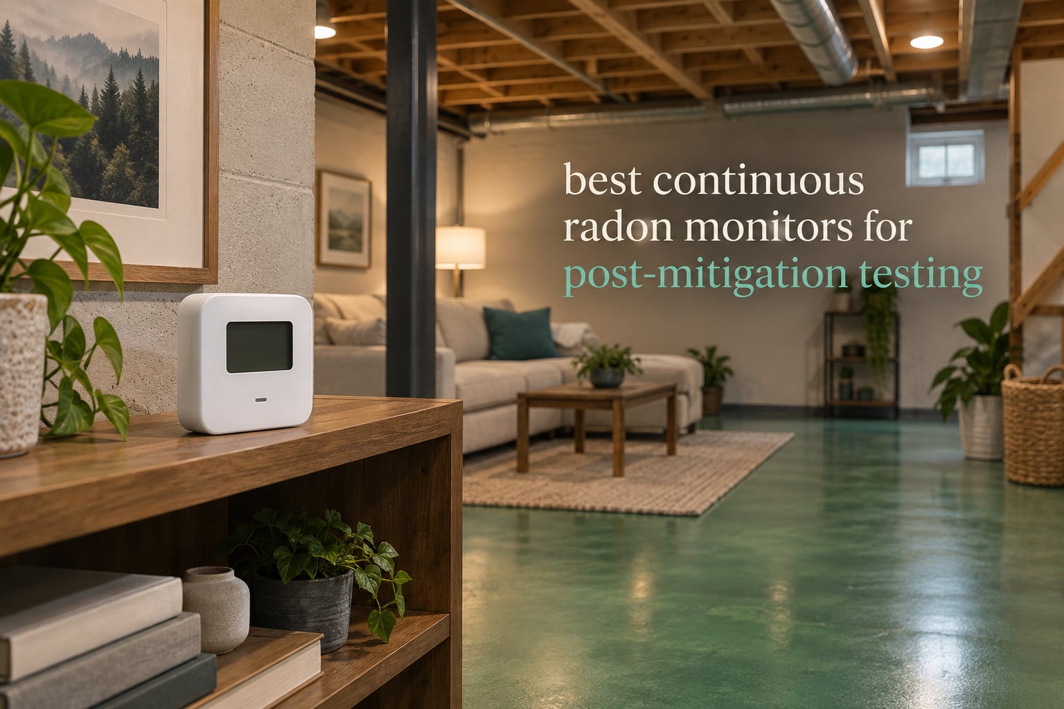 best continuous radon monitors for post-mitigation testing