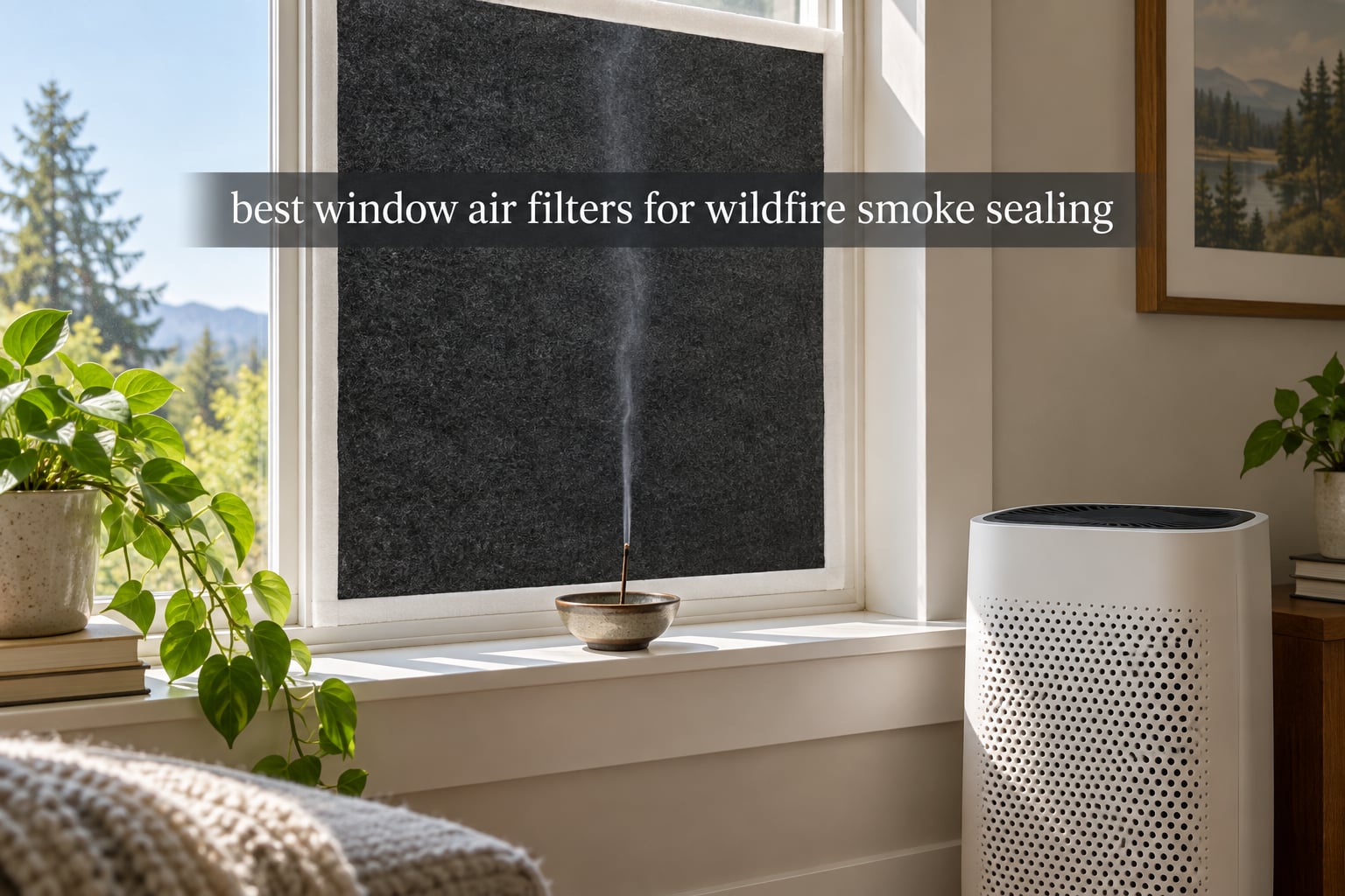 best window air filters for wildfire smoke sealing