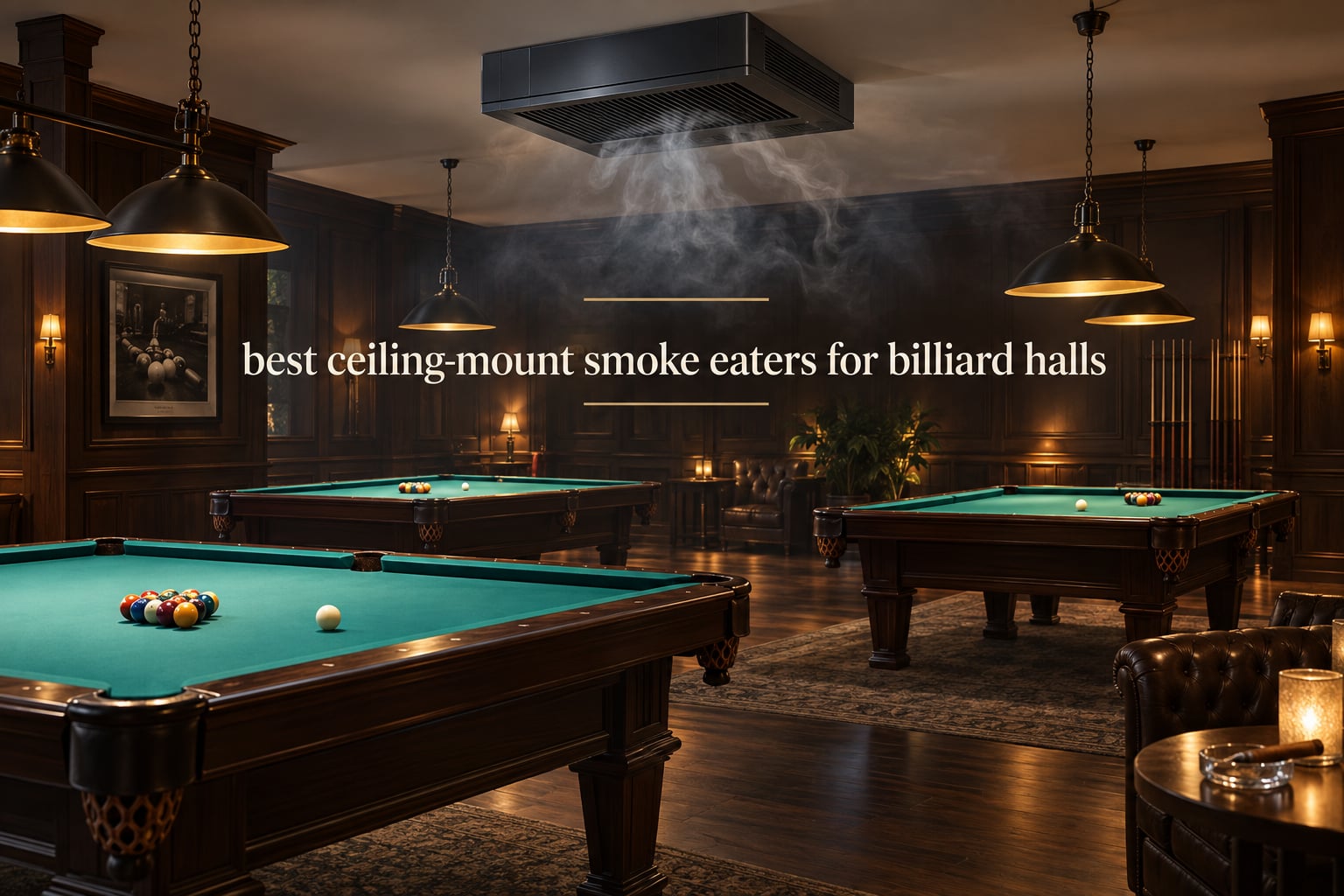 best ceiling-mount smoke eaters for billiard halls