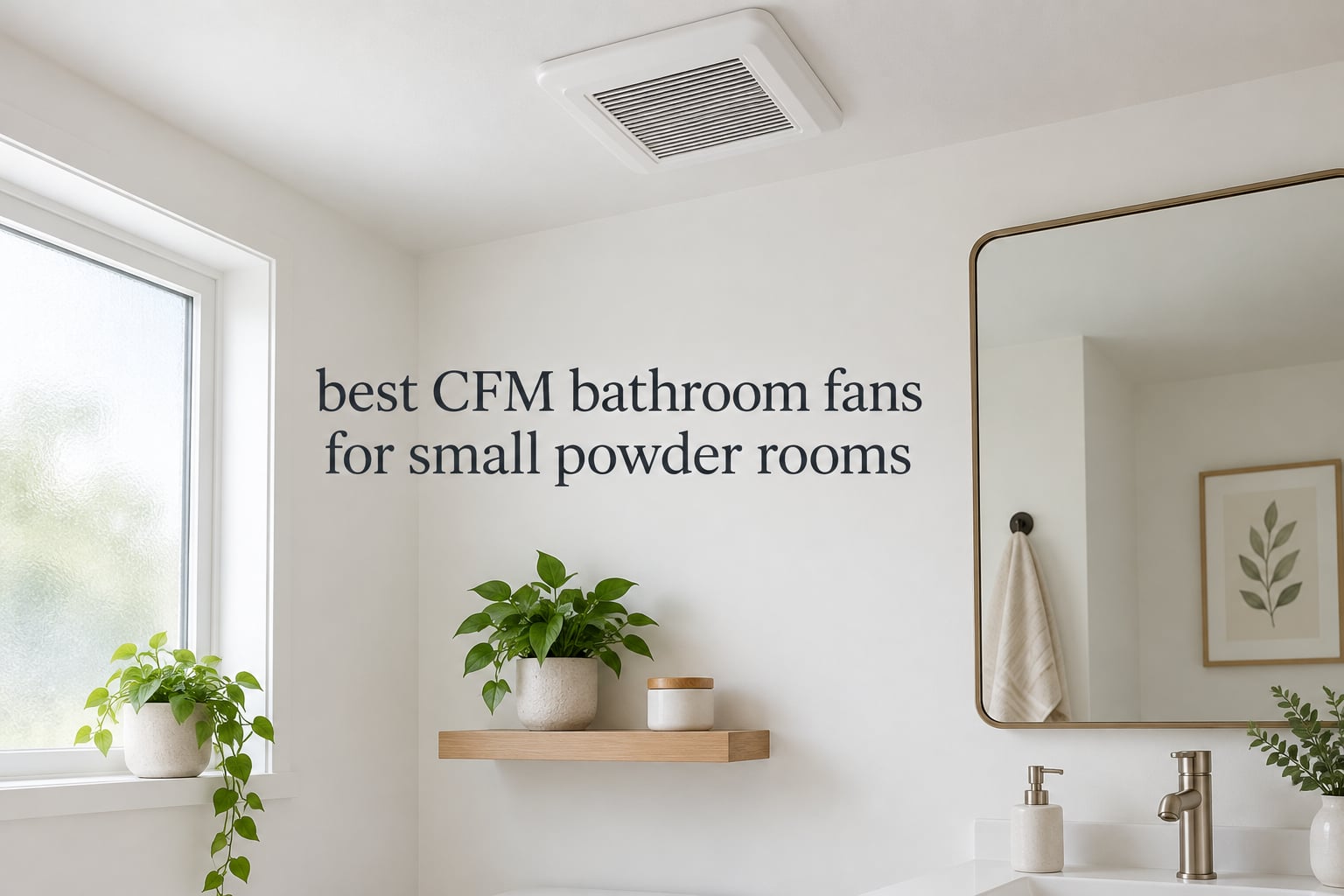 best 50 CFM bathroom fans for small powder rooms