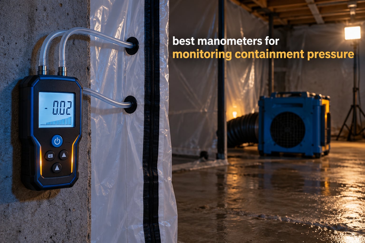 best manometers for monitoring containment pressure