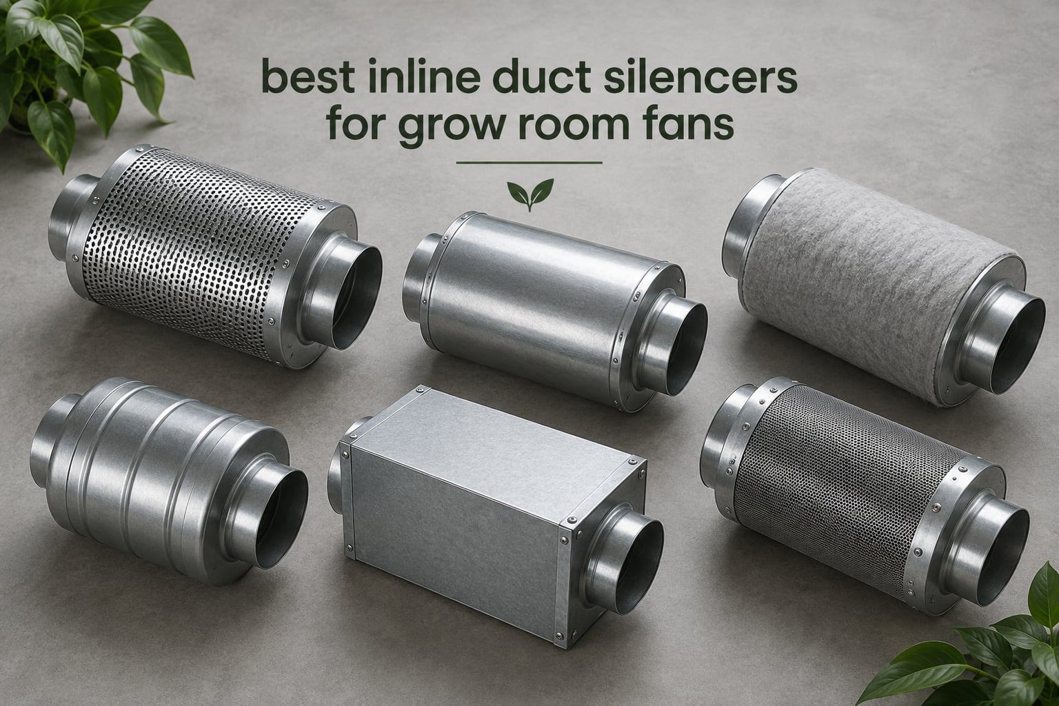 best inline duct silencers for grow room fans