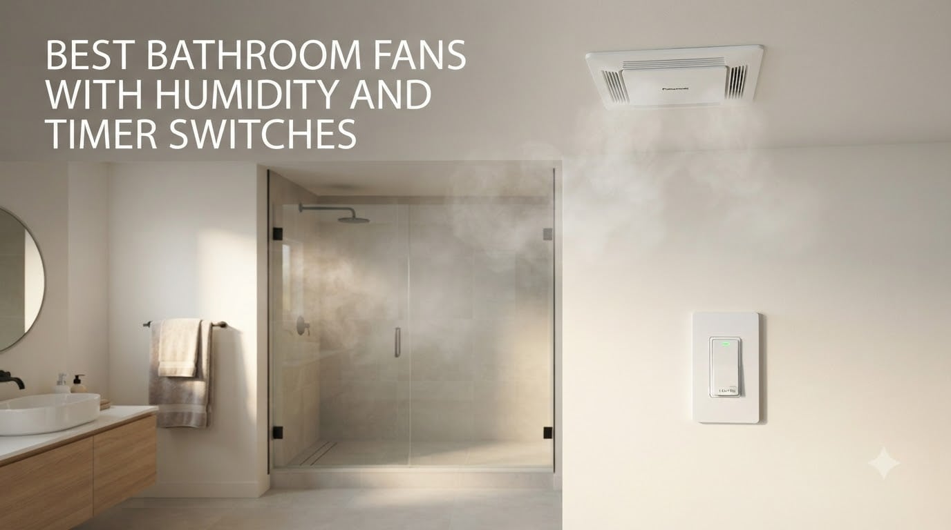 best bathroom fans with humidity and timer switches