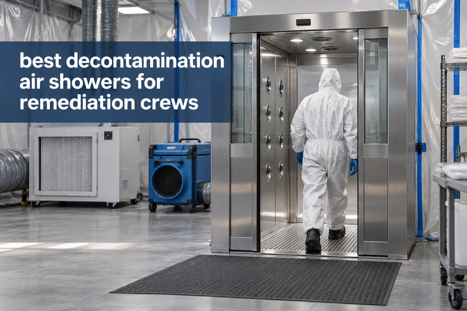 best decontamination air showers for remediation crews