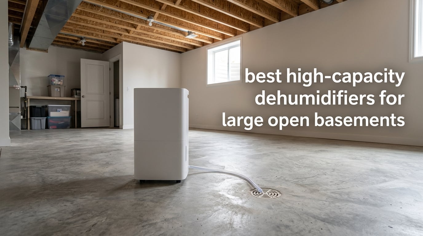 best high-capacity dehumidifiers for large open basements
