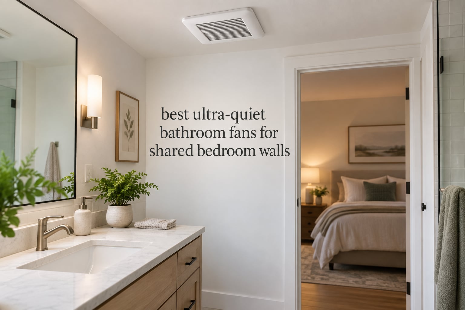 best ultra-quiet bathroom fans for shared bedroom walls