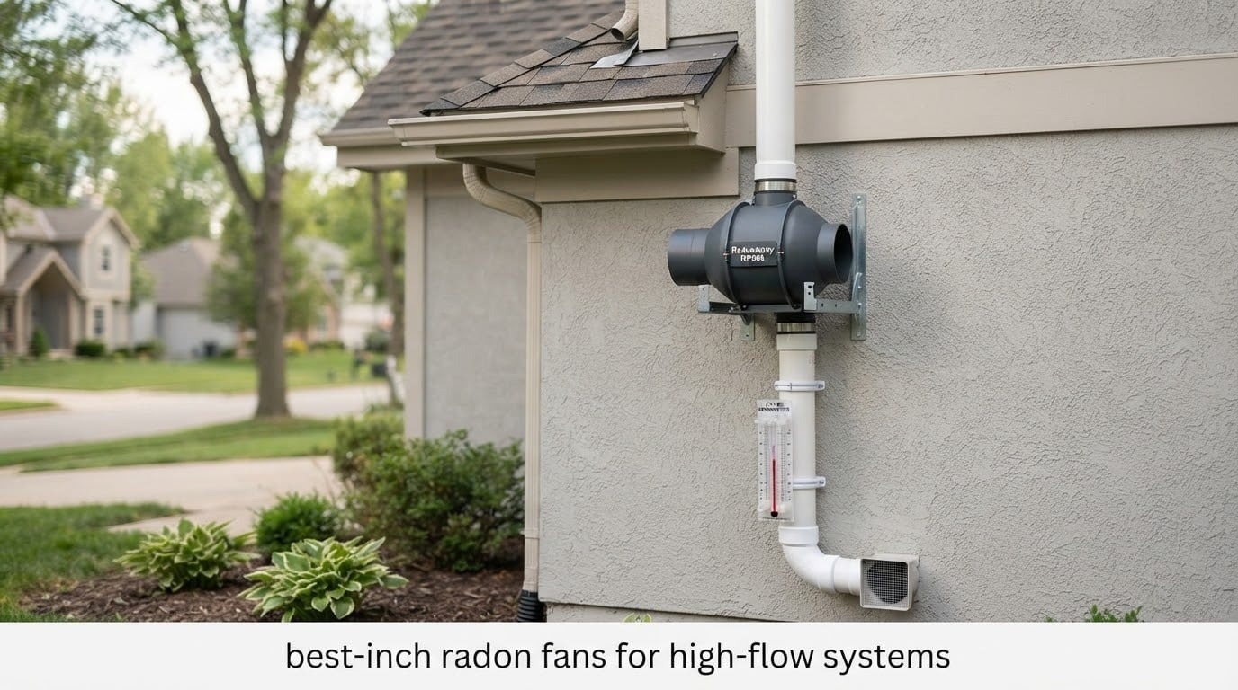 best 6-inch radon fans for high-flow systems