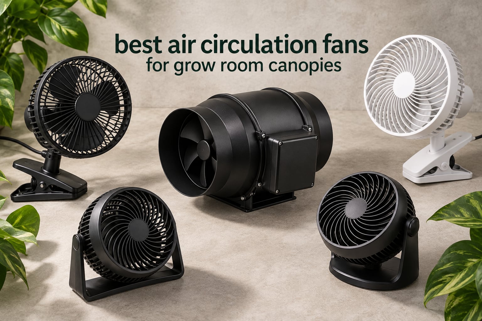 best air circulation fans for grow room canopies