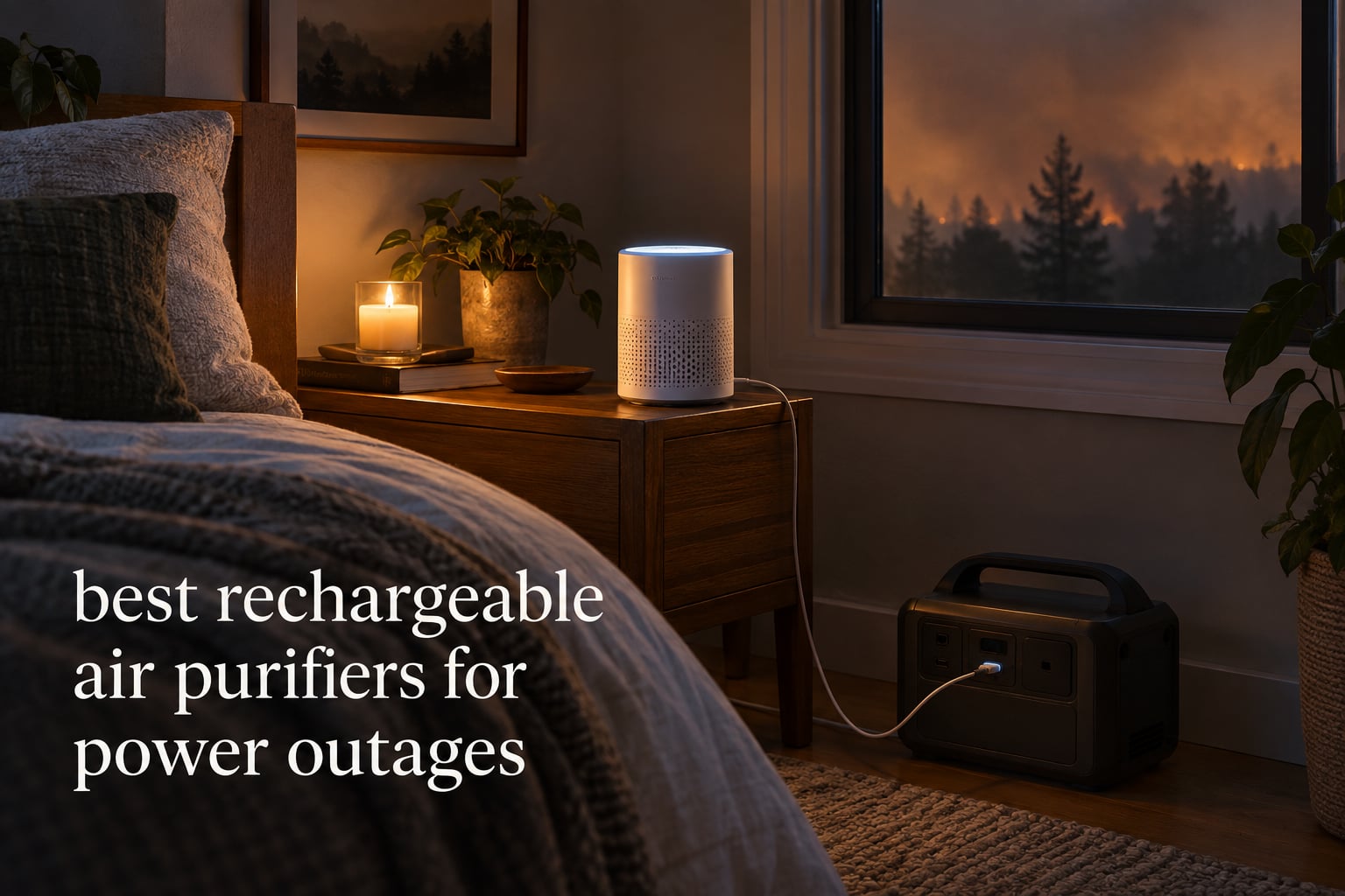 best rechargeable air purifiers for power outages