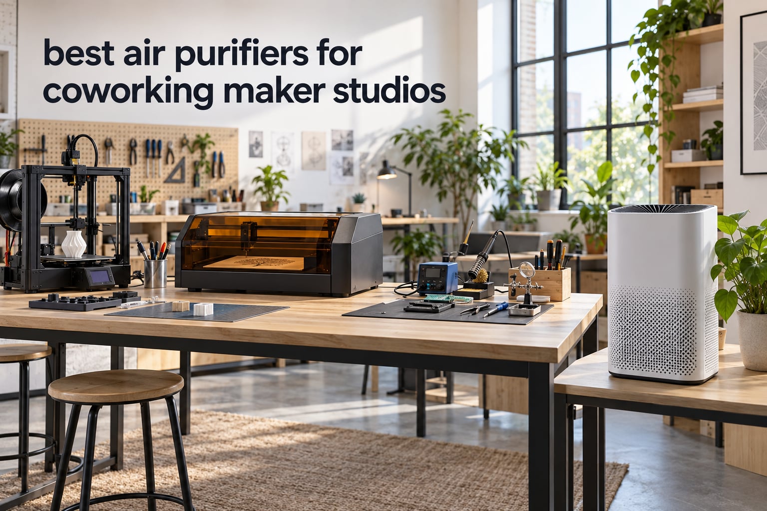 best air purifiers for coworking maker studios