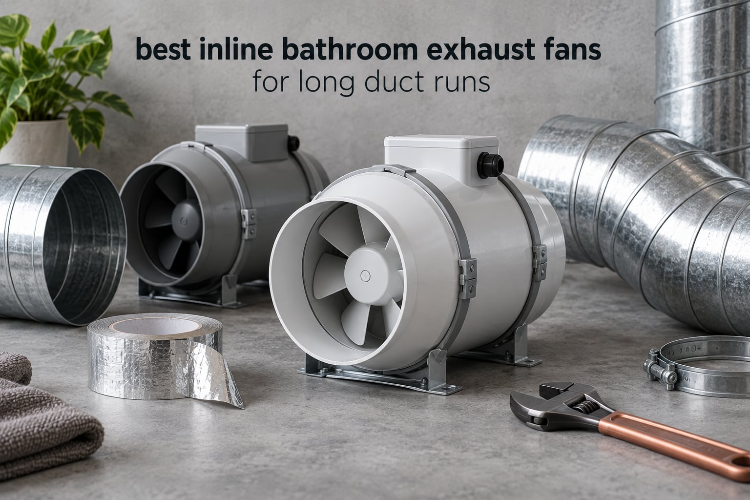 best inline bathroom exhaust fans for long duct runs