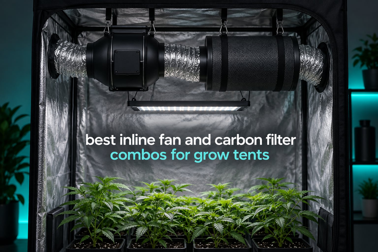 best inline fan and carbon filter combos for grow tents